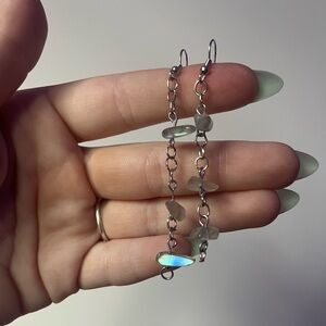 Handmade sterling silver Labradorite Drop Earrings